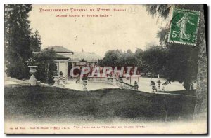 Old Postcard Etablissement Thermal From Vittel Grande Source and source salee