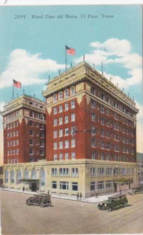 Texas El Paso Hotel Paso Del Norte 1938 Curteich