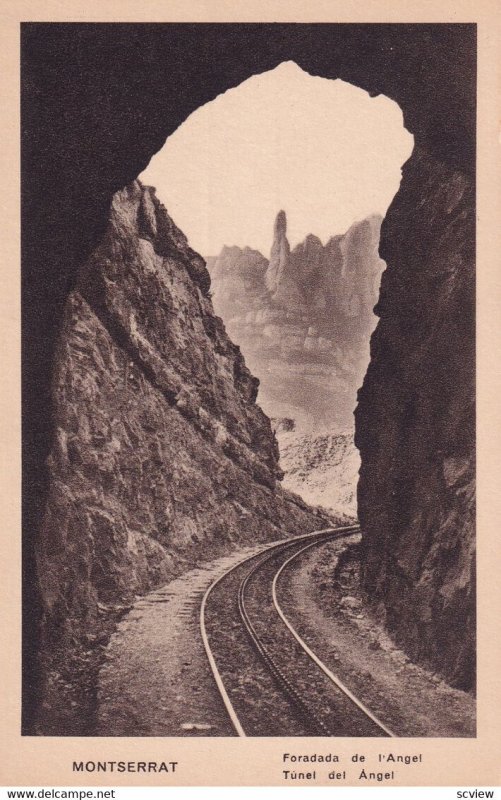 MONTSERRAT, Spain, 1900-1910's; Tunel Del Angel