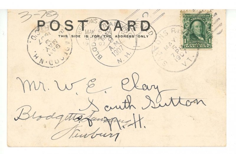 VT - Saxtons River. Academy Avenue