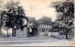 Postcard Gymnasium Building at Michigan State Normal College in Ypsilanti