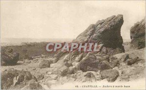 Postcard Old Granville rocks at low tide