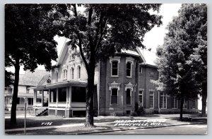 Evansville Wisconsin~Masonic Temple~1950s RPPC