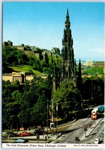 Postcard - The Scott Monument, Princes Street - Edinburgh, Scotland