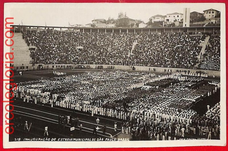ai5251 - Brazil - VINTAGE POSTCARD: FOOTBALL STADIUM  - Sao Paulo