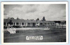 WILLIAMSTON, North Carolina NC ~ Roadside CONWAY'S TOURIST COURT Motel  Postcard