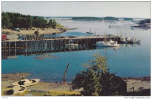 Wharf Fishing Village, Bay Of Fundy, Canada, 1940-1960s