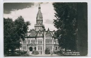 Court House Pittsfield Illinois Real Photo RPPC 1950s postcard