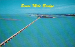 Florida Seven Mile Bridge Looking North Toward Marathon The Florida Keys