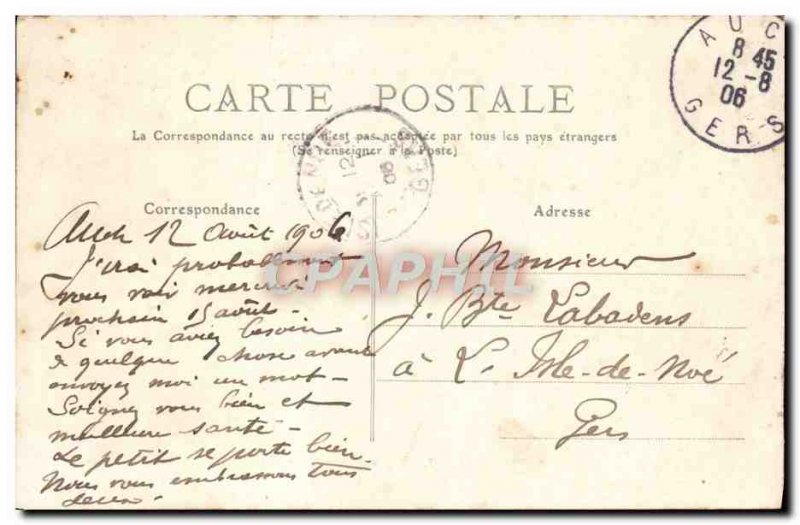 Old Postcard Auch alleys d & # 39Etigny Entree