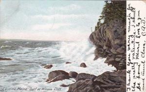 Surf Waves at Winona Cliff Castine ME, Maine - pm 1906