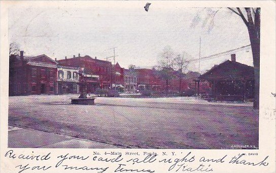 Main Street Fonda New York 1906