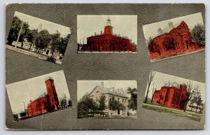 Wauseon Ohio~Schools~City Hall~County Jail~Carnegie Public Library~Church? c1910