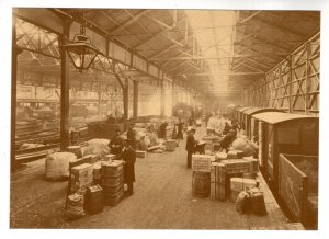 Checking the Goods, London England 1924, Great Western Railway Freight Trains