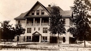 RPPC Real Photo Postcard - Northwood - North Dakota - Old People's Home  1917