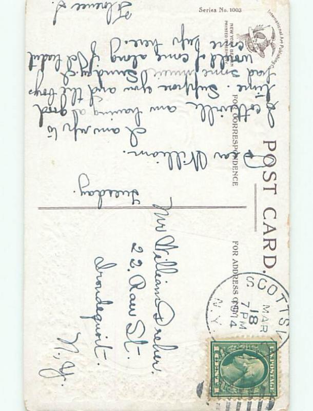 Divided-Back ST. PATRICK'S DAY SCENE Great Postcard W8095