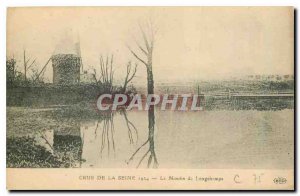 Old Postcard Crue of the Seine Moulin de Longechamp