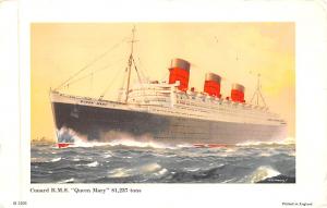 RMS Mauretania, Bernard W Church Non Postcard Backing Ship Unused a lot of co...