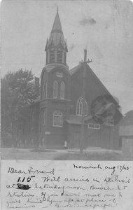 J9/ Norwich Ontario Canada RPPC Postcard c1910 Church Building  266