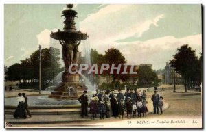 Old Postcard Reims Fontaine Bartholdi