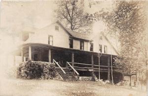 D48/ Mansfield Ohio Real Photo RPPC Postcard 1908 Flemings Falls Pavilion