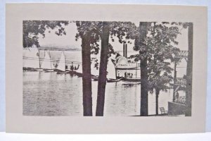 Ship Boat Postcard Ithica New York Sailboats William Reed Gordon 1979 Unused