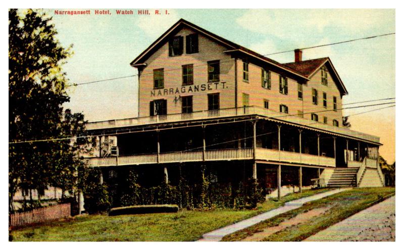 Rhode Island  Watch Hill ,  Narragansett Hotel 