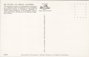 CBS Station Los Angeles CA Columbia Broadcasting Unused Vintage Postcard F65