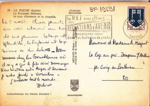 BF19591 la fleche sarthe le pyramide france  front/back image