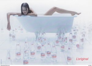 EVIAN Bottled water , 80-90s