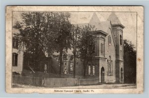 Apollo PA, Methodist Episcopal Church, Vintage Pennsylvania c1910 Postcard