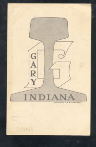 GARY INDIANA JWS MCGREGOR TOLLESTON IND. CANCEL VINTAGE POSTCARD 1911