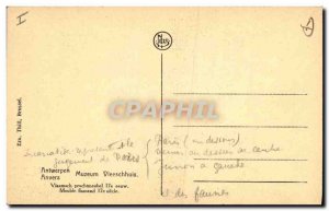 Old Postcard Antwerp Flemish cabinet