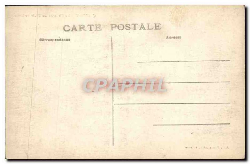 Old Postcard Clisson The castle in the moonlight