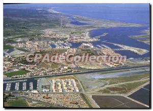 Postcard Images of Old France Aude Gruissan Panoramic view