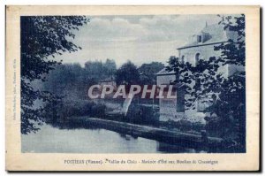 Old Postcard Poitiers (Vienne) Valley of Clain of Summer Matinee Mills Chasse...