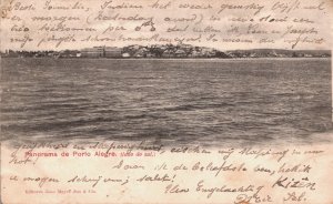 Brazil Panorama de Porto Alegre Vintage Postcard C253