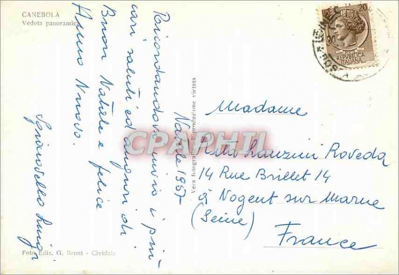 Postcard Modern Canebola Veduta Panoramica