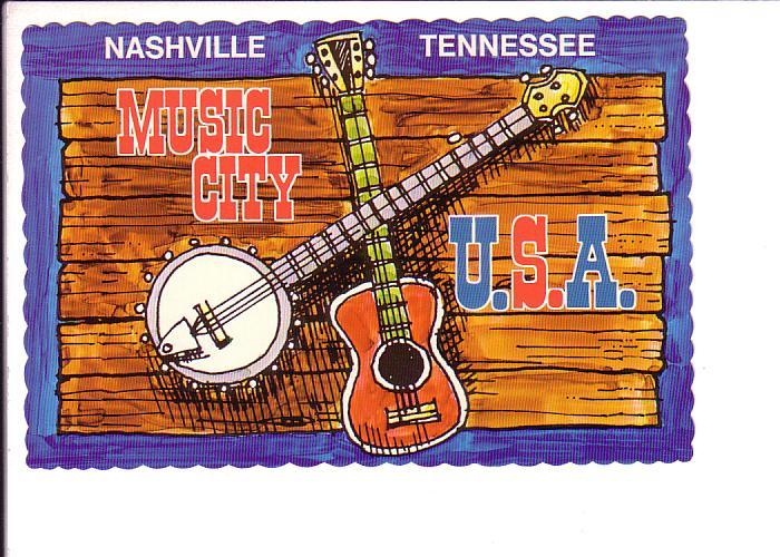 Music City USA, Nashville Tennessee, Guitar, Banjo