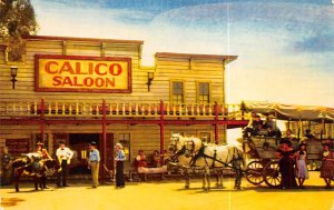 The Calico Saloon Ghost Town Buena Park, California USA View Postcard Backing 