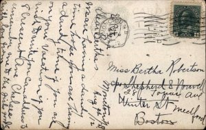 Moncton New Brunswick RR Station Manager Residence c1900-20'S Vintage Postcard