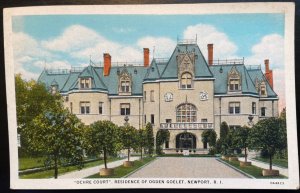 Vintage Postcard 1930 Oche Court Residence of Ogden Goelet, Newport, RI