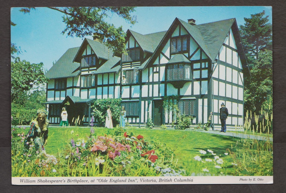 Replica Shakespeare's Birthplace Old England Inn Victoria BC - Unused