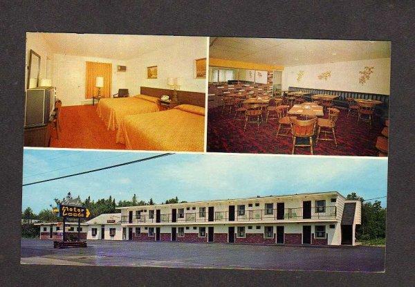 ME Pamola Motor Lodge Motel Mt Katahdin Millinocket Maine Postcard Baxter State