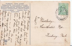 Genealogy Postcard - Family History - Woodbridge - Finsbury Park - London  A2416