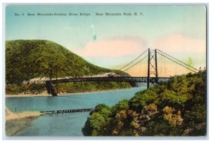 1941 Bear Mountain Hudson River Bridge Scene Bear Park Coatesville NY Postcard
