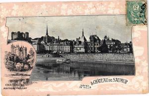 CPA Hotel de Ville & Chateau de SAUMUR - Chateau de MONTREUIL-BELLAY (207929)