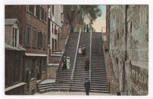 Breakneck Steps Quebec Canada 1910c postcard