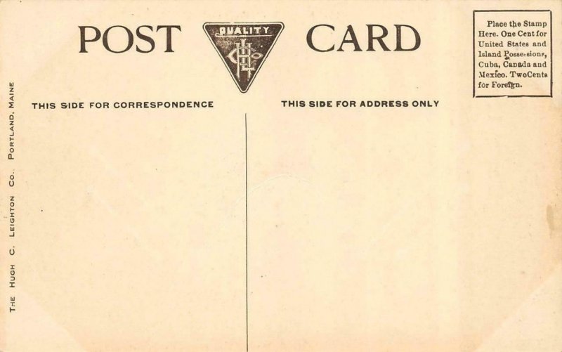 AUGUSTA, Maine ME  NEW CAPITOL & GOVERNOR-ELECT PLAISTED  c1910's B&W Postcard