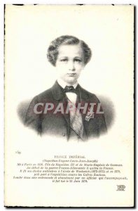 Postcard Old Imperial Prince Napoleon Eugene Louis Jean Joseph